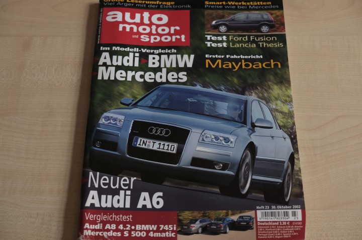 Deckblatt Auto Motor und Sport (23/2002)